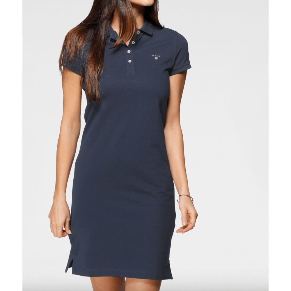 Gant Women's Original Pique Hort Leeve Dress, Size Large MSRP $150